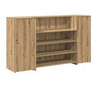 Mostrador De Recepción Roble Artisian 180x50x103,5 Cm Vidaxl