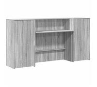 vidaXL Mostrador de recepción Sonoma Gris 200 x 50 x 103,5 cm