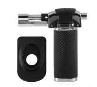 MoSundi Soplete de gas butano recargable, con bloqueo de seguridad y llama ajustable, para cocinar y hornear, barbacoa, soldadura, soldadura y soldadura fuerte (B)