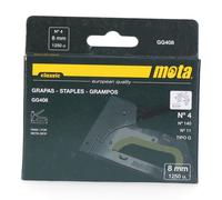 Mota Herramientas Grapas n.º 4 de 8 mm espesor 1,2 mm para uso profesional y doméstico, 1000 uds