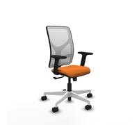 Motilla sincro malla blanca similpiel naranja brazos 2d base blanca r