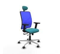 Motilla traslack malla azul bali turquesa brazos 2d base aluminio cabe