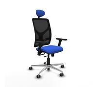 Motilla traslack malla negra bali azul brazos 3d base aluminio cabecer