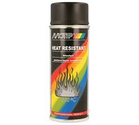 MOTIP-DUPLI Pintura de alta temperatura MOTIP Black - spray 400 ml, negro