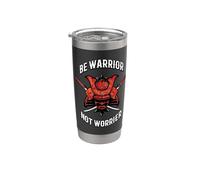 Motivación Samurai Vaso térmico de acero inoxidable de doble pared