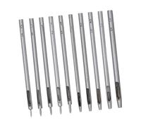 MotiveTech 10 Perforadoras Redondas para Cortar Correas de Cuero, Perforadoras Manuales de Acero Inoxidable Profesionales, Ideales para La Fabricación de Bolsos, estilo un