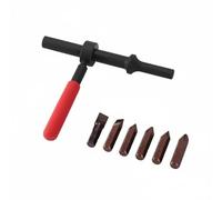 MotiveTech 6 Piezas Destornillador de Impacto Neumático Juego Manual Extractor Universal con Puntas Hexagonales de Acero Incluidas Función Desmontaje Tornillos