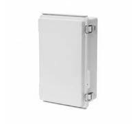 MotiveTech Caja Estanca Impermeable Caja de Empalmes Gabinete Eléctrico Armario de Control con Cubierta con Pestillos y Ventana Transparente Gestión de, Gris, style to 10