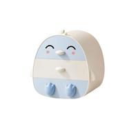 MotiveTech Cajonera con Forma Pingüino Infantil Compacto, Organizador con múltiples Cajones, Pequeño, Organizador Cajones 3, para Tocador, Niños, Estudiantes, Claro