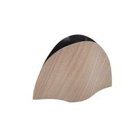 MotiveTech Cubitera corativa Escultórico Cubo Champán corativo Metalizado coración para Comedor, Salón, Veteado De Madera Marrón, Pequeño-28 10 19cm
