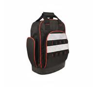 MotiveTech Mochila de Herramientas Profesional Bolsa Organizador con Diseño Ergonómico para Hombros Base Resistente y Refuerzos Tela Oxford 600D Adecuada para Escaleras Recorridos Largos