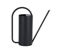 MotiveTech Regadera de Largo Regadera Metálica de Jardín Regadera de Plantas Regadera de Interior con Chorro Dirigido de Acero Inoxidable Llenado Abierto y, Negro Mate, 1.5L