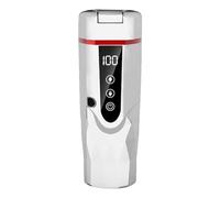 MotiveTech Taza Térmica de Viaje para Coche, 12V 24V, para Calentar Té, Agua, Leche Y Bebidas Al Aire Libre, Blanco, Individual