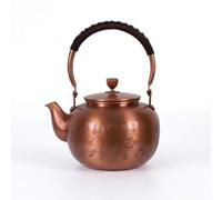 MotiveTech Tetera con Cobre Asa Entrelazada Puro Tetera Cobre Grabado Artesanal Hervidor para Cocina, Lujo Ligero, Retro, Con Grabado De Cinco Bueyes Regresando A Casa