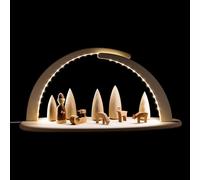Motivo navideño (42x21 cm). Arco de luces de Seiffener Volkskunst