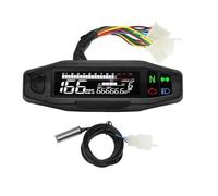 moto Odómetro tacómetro Tacómetro Y Velocímetro Digital Para Motocicleta De 12000 RPM Con Indicador Giro TRIP - Medidor Universal Panel