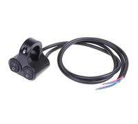 Moto puesta en marcha Interruptor 22mm 7/8" 1 Interruptor De Control Del Manillar De La Motocicleta Con Doble Botón Para Faros Intermitentes Y Altavoz De Aleación De Aluminio 12 V(A1)
