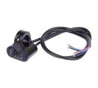 Moto puesta en marcha Interruptor 22Mm 7/8" Interruptor Control Para Manillar Motocicleta Doble Botón Aleación 12V Control Luces Intermitentes Altavoz 2 Opciones Piezas Motocicleta(A3)