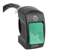Moto puesta en marcha Interruptor 7/8" 22mm Interruptor De Manillar Para Faro De Motocicleta Impermeable Para Scooter Interruptor De Segunda Línea Accesorios Universales De 12 V(Green)