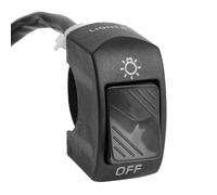 Moto puesta en marcha Interruptor 7/8" 22mm Interruptor De Manillar Para Faro De Motocicleta Impermeable Para Scooter Interruptor De Segunda Línea Accesorios Universales De 12 V(Black)