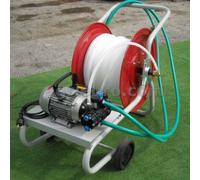 Motobomba fumigadora eléctrica con carro - Bomba Comet MC18 - Motor eléctrico