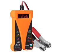 MOTOPOWER MP0514D 12V Digital Probador de Batería Voltímetro Analizador de Sistema de Carga con Pantalla LCD e Indicación LED - Naranja