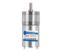 Motor de CC JGA25-370, motorreductor en miniatura, motorreductor eléctrico de 12 V/24 V, alto par, 22/26/35/58/77/133/171/281/646/1360 rpm(12V,60 RPM)