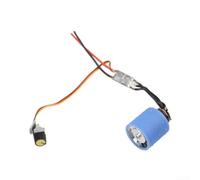 Motor de corriente continua sin escobillas 12 V 130000 rpm turbo soplador de aleación de zinc con bobina de cobre para soplador manual secador de pelo de alto rendimiento opción F (12 V 13 W + plate)