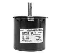 Motor de engranaje eléctrico de caja de engranajes de 220 V CA, reemplazo de motor de CC magnético de motor de engranaje síncrono 60KTYZ(60R / min)