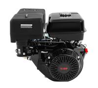 Motor de gasolina de 4 tiempos, 15 CV, 420 cc, 9700 W, motor estacionario con apagado automático por falta de aceite, motor de pie refrigerado por aire OHV para limpiador de alta presión Go-Kart