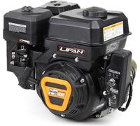 Motor de gasolina LIFAN KP230E con arranque eléctrico, de 6,5 CV, monocilíndrico, diseñado para compactadoras y maquinaria de construcción. Motor de 4 tiempos, refrigerado por aire, con cigüeñal de 19
