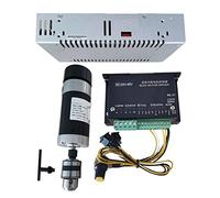Motor de husillo, 48V 500W Taladro Mastor de huso sin escobillas Chuck+5 7 mm Abrazadera con tornillos+ Motor + 4 8vdc 10.5a Fuente alimentación(Package6)