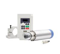 Motor de husillo refrigerado por aire de 1,5 kW ER16 D = 65mm, 110v/220v, refrigeración por aire for trabajo de madera, 65x258mm, 4 Uds. De rodamientos de bolas(110V)
