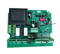 Motor de puerta corrediza, Puerta batiente/corrediza AC 433 Mhz NC Modelo for motor doble Placa de circuito de motor de puerta batiente/corredera sistema de control de acceso a la puerta(Board 2 Remot