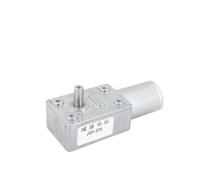 Motor de reducción de CC de tornillo sin fin de rueda de baja velocidad y alto torque JGY370, motor de baja velocidad de 12 V, motor de eje de salida simple 370(0.6 revolutions per minute)