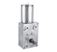 Motor de Reducción de Velocidad DC 12V Alto Par Reversible con Tornillo sin Fin (62 RPM)