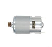 Motor de taladro inalámbrico de 18 V, motor 775, engranaje de 16 dientes, portabrocas de 13 mm, construcción robusta para tareas de construcción, tamaño pequeño, plateado, 8,7 cm