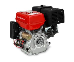 Motor EBERTH de 15 CV, 11,03 kW, con motor de gasolina, eje de 25 mm de diámetro, arranque eléctrico, batería de 17Ah y 12V, motor estacionario, motor para karts, motor de tracción con protección cont