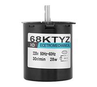 Motor eléctrico Motor síncrono de engranajes Motor de imán permanente CW/CCW 68KTYZ AC 220V para generador de bricolaje (30RPM)