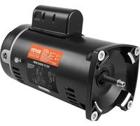 Motor para bomba de piscina de 1.5 CV, tipo de soporte 56Y, 115V (12.8 Amperios) / 230V (6.4 Amperios), 3450 RPM, 60 Hz, factor de servicio 1.1, condensador de 90μF/250V, rotación antihoraria, motor d