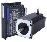 Motor paso a paso de 3 Nm, con eje de 8 mm, 100 mm de longitud, tipo Nema 23, e incluye el controlador DM556TE