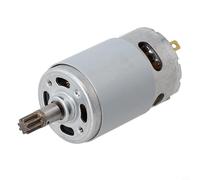 Motor RS-550VD-6532 H3 de 18 V de 8 dientes para Worx WX390 WU390 50027484, repuesto de metal plateado con fabricación de precisión para taladro inalámbrico reparación y mantenimiento