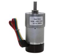 Motorreductor de 12 V-24 V CC, 6-1600 RPM, codificador Hall, caja engranajes metálica eléctrica, alto par, reductor motorreductor(Motor With Bracket,12V 6 RPM)