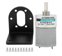 Motorreductor de corriente continua XD37GB3530, motor de imanes permanentes de 24 V, baja velocidad y alto par, con engranajes metálicos y soporte; funcionamiento silencioso y (600rpm/minuto)