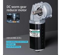 Motorreductor de tornillo sin fin de 12 V CC, motor de alto par de torsión de baja velocidad con inversión de sentido y autobloqueo por fallo de energía