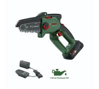 Motosierra a batería bosch 18v 2.5ah 15 cm longitud espada
