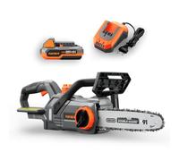 FUXTEC 20V Akku Kettensäge FX-E1KS20 SET 2 mit 1 x Akku 2Ah, 1 x Ladegerät 2,4A