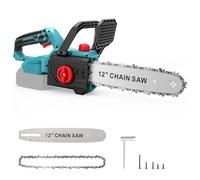 Motosierra a batería de 30 cm, compatible con Makita 18V batería (sin bateríe), motosierra eléctrica sin escobillas 1100W con pantalla digital, lubricación automática y repuesto cadena