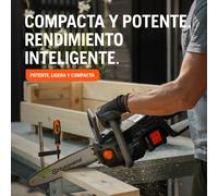 Motosierra a batería husqvarna aspire c15x-p4a 18v 25 cm longitud espada con tensor de cadena sin herramientas