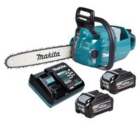 Motosierra a batería Makita UC 015 GU201, 40 V máx., 35 cm, sin escobillas + 2 baterías de 4,0 Ah + cargador